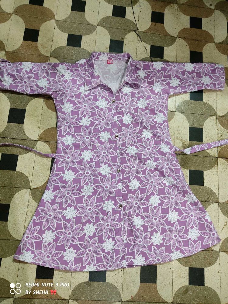 Chic Floral Print Kurta