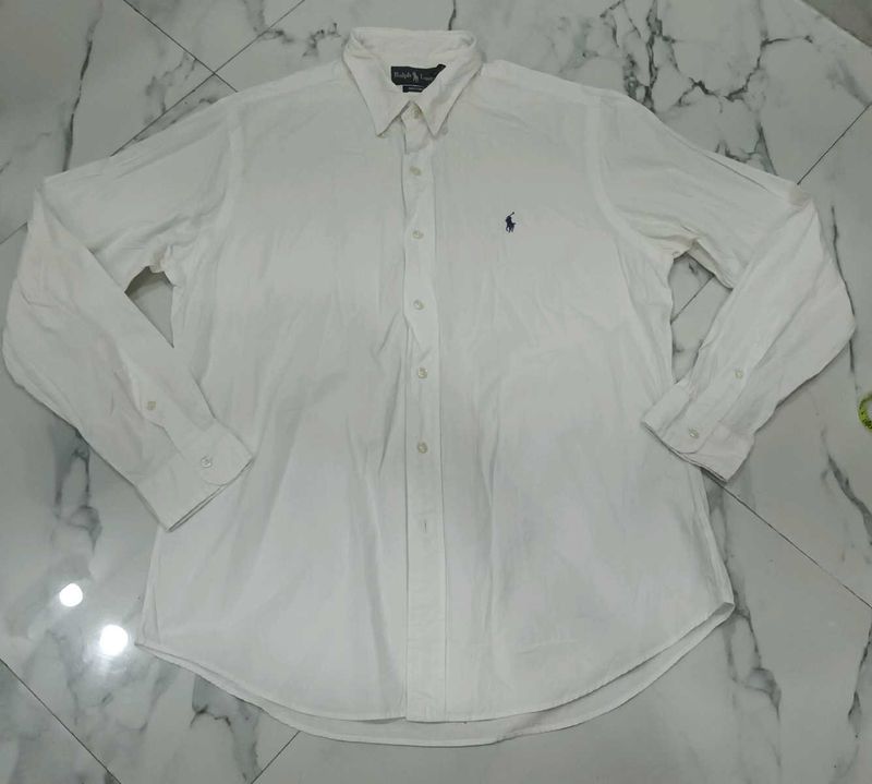 Classic White Polo Ralph Lauren Shirt