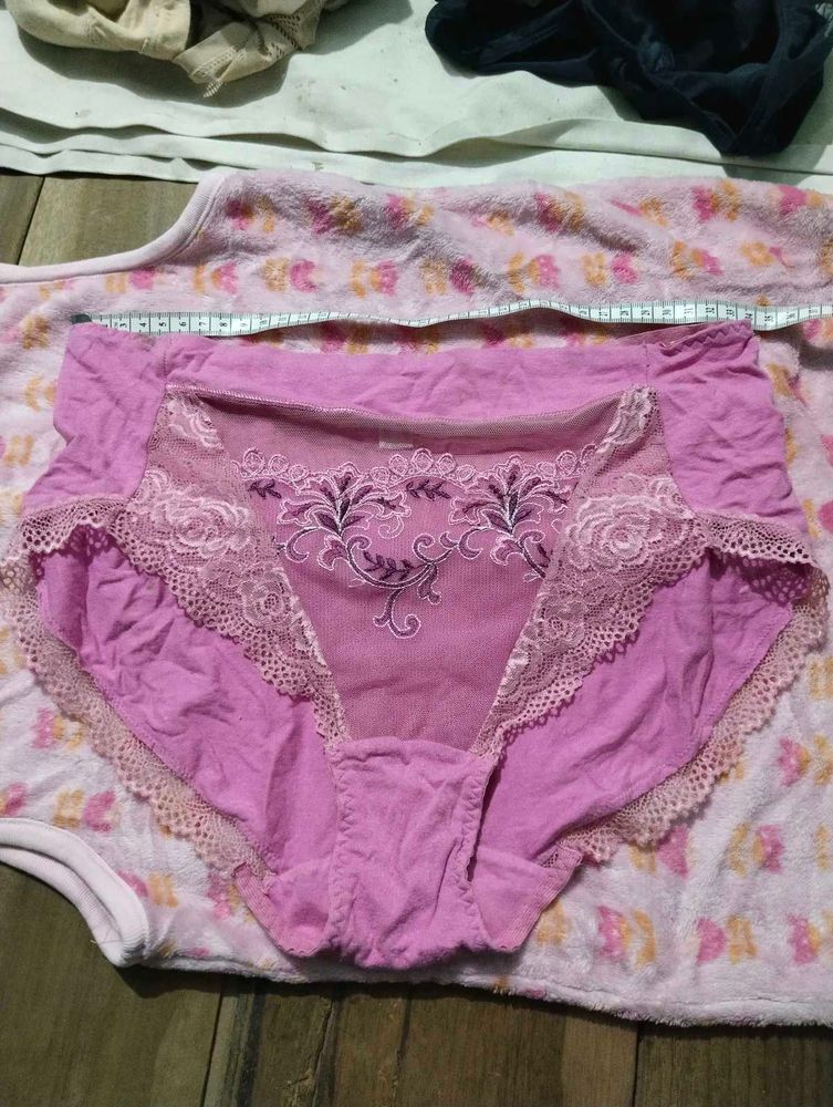 Embroidered Lace Trim Briefs
