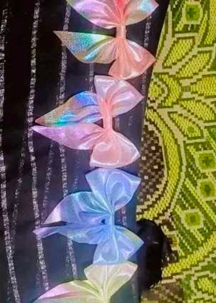 Sparkling Hair Bow Clips Set