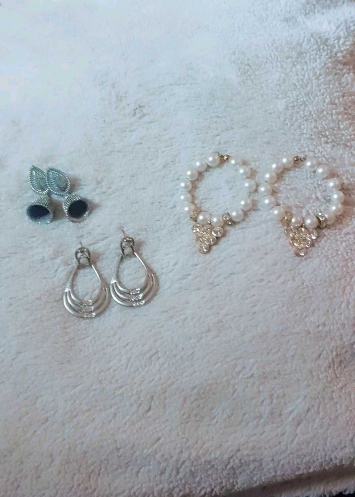 Elegant Pearl &amp; Crystal Jewellery Set