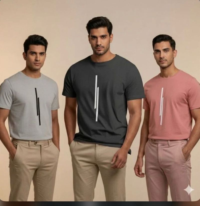 Men’s Round Neck Graphic Printed T-Shirts-3