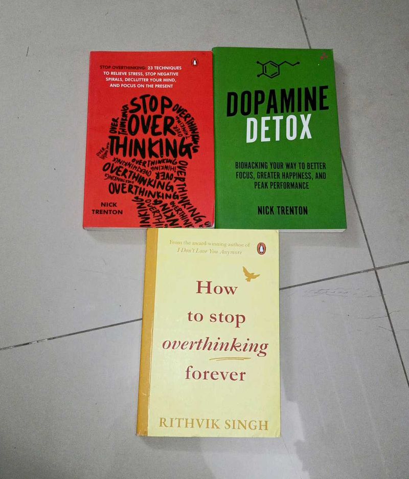 3 Self-Help Books: Stop Overthinking &amp; Dopamine De