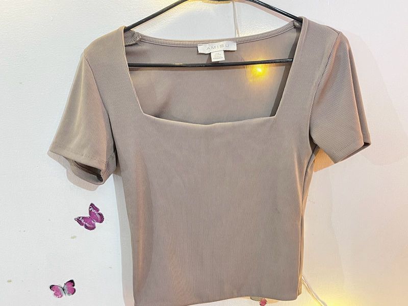 Square Neck Fitted  Top(size- S-M-L)