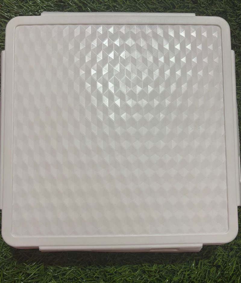 White Plastic Square Food Container