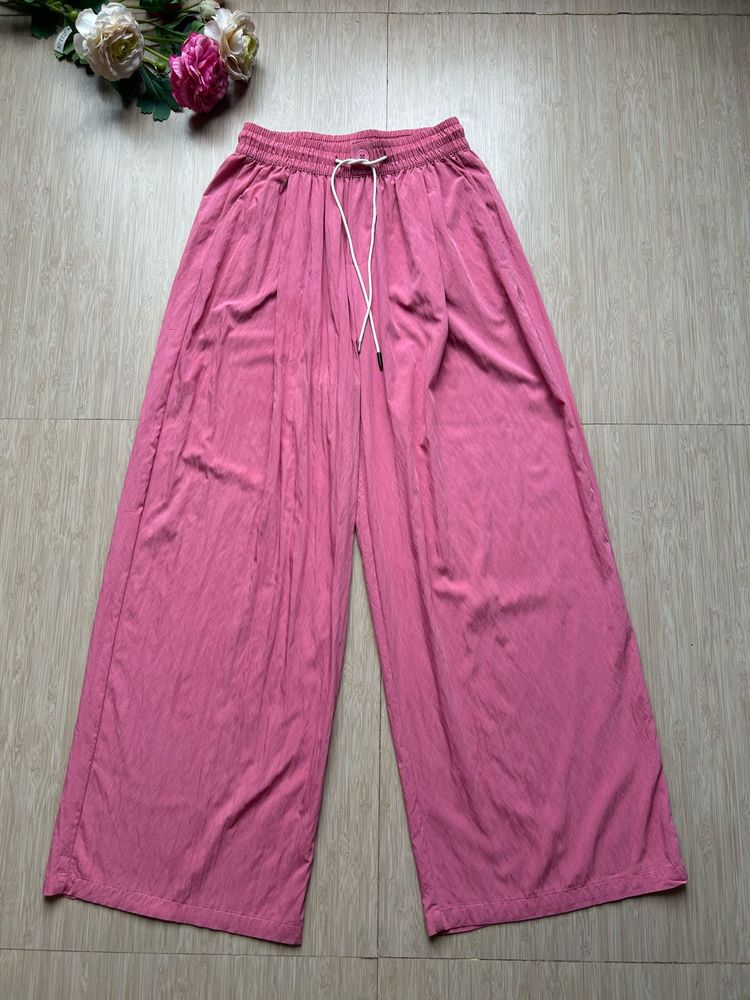Pink Wide Leg Palazzo Pants