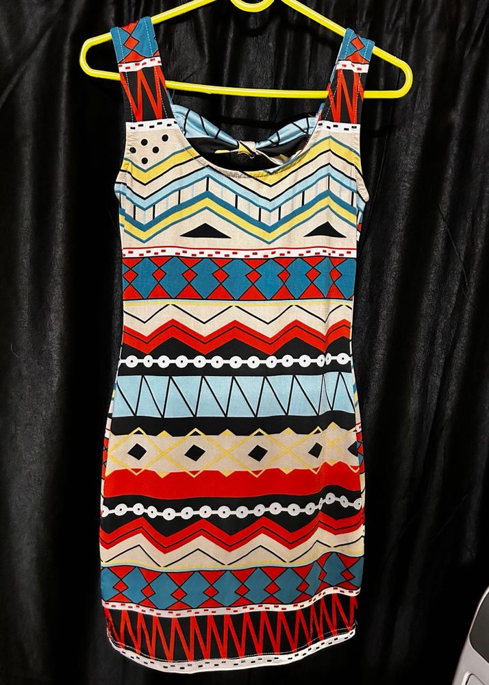 Print Mini Bodycon Dress
