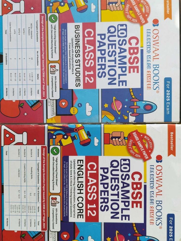 combo of Business studies and English Core Oswal s