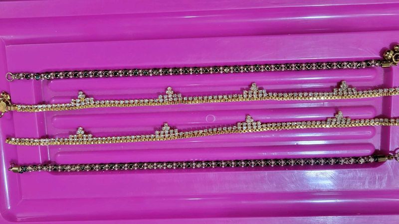 High Quality Payal/ Anklets 2 Pairs