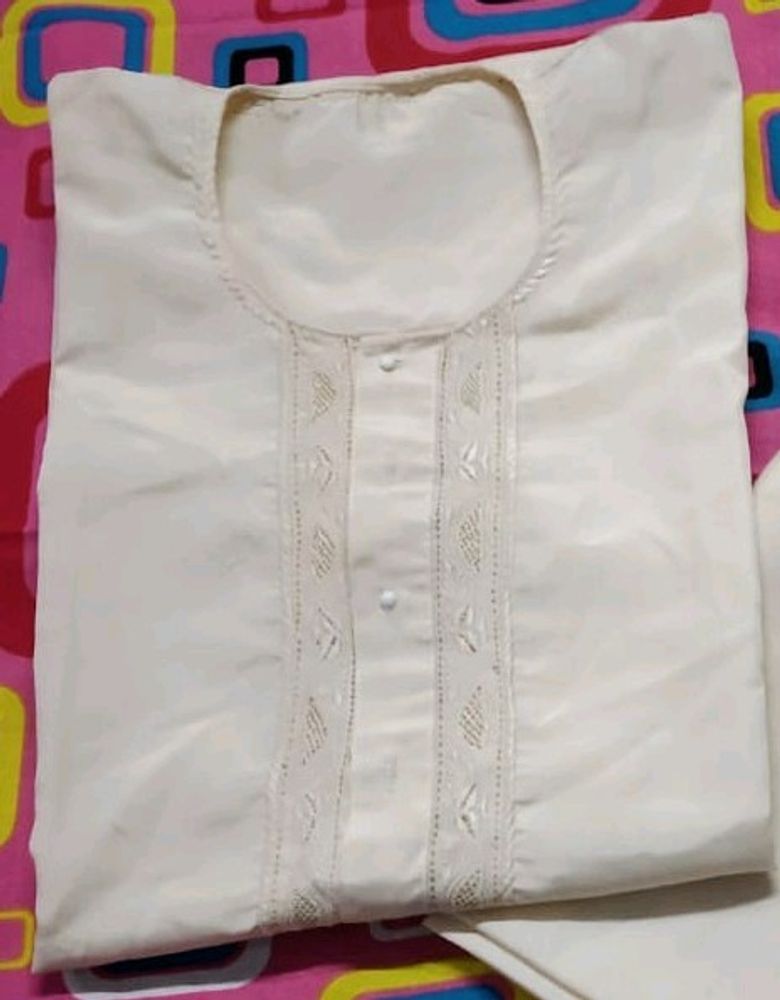 Elegant Cream Kurta Set