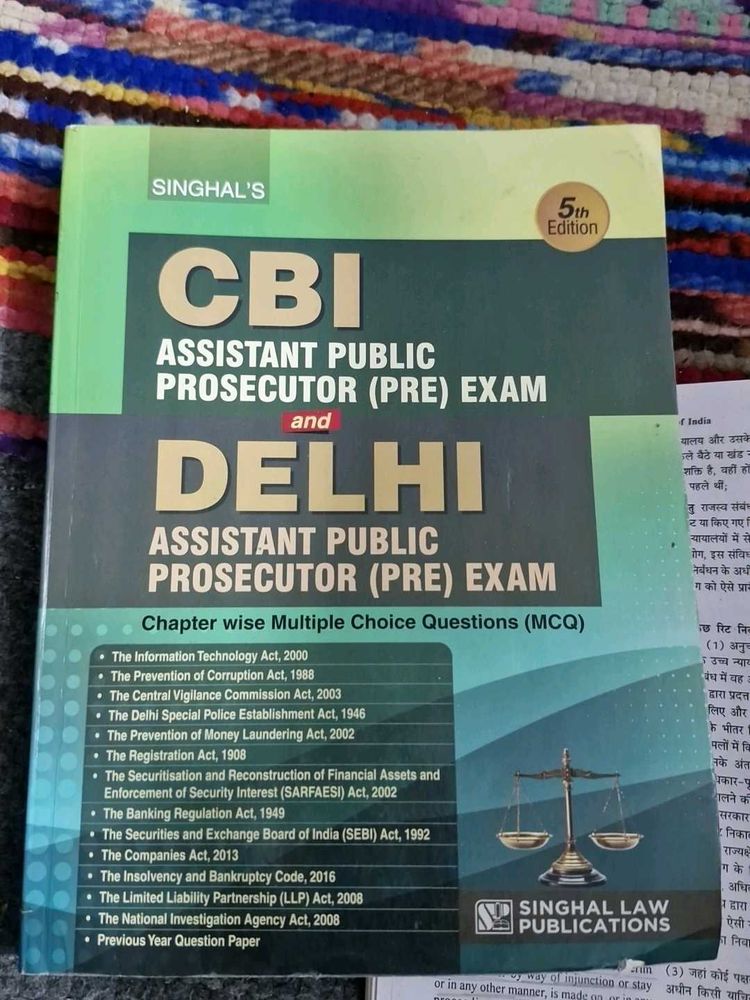 CBI &amp; Delhi Assistant Public Prosecutor Exam Guide