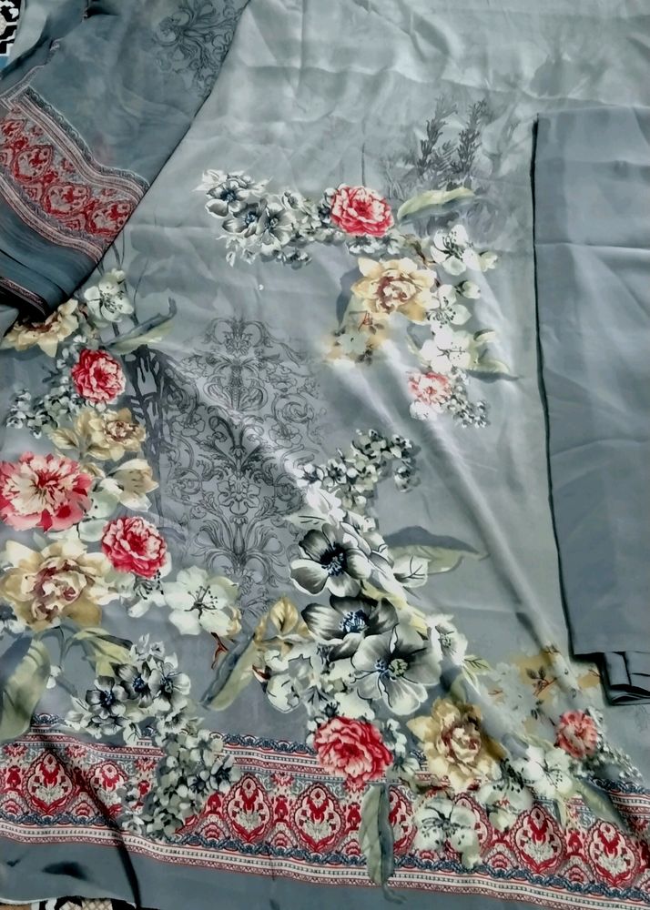 Unstitched Pure Silk Suite Peace