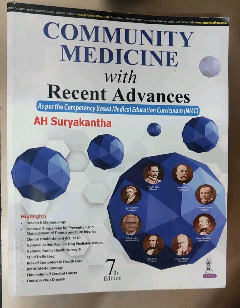 AH Suryakantha Psm Community Medicine MBBS Book