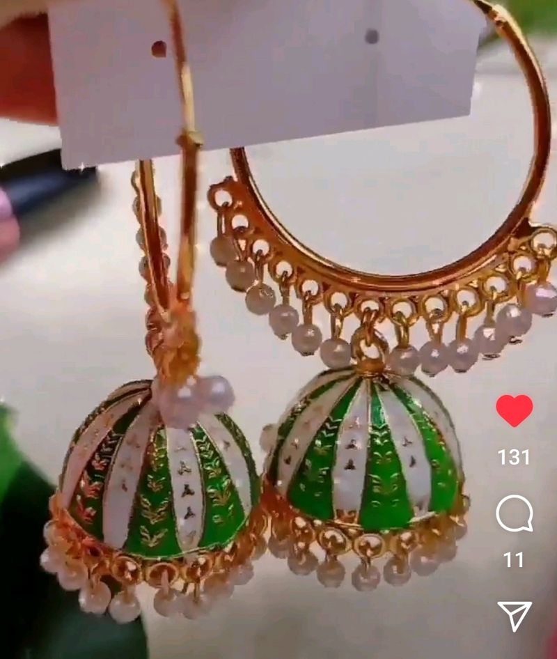 Trendy Minakari Jhumka