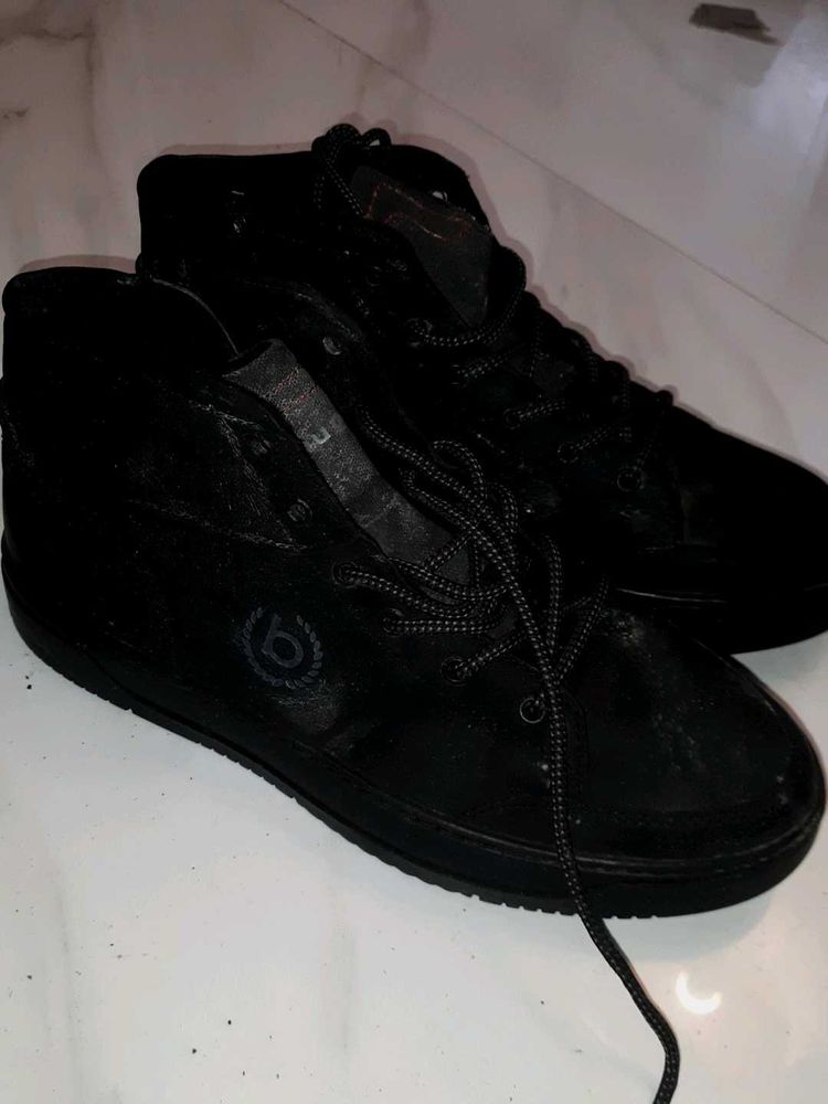Black formal men shoes - Bugatti size 46(EU)
