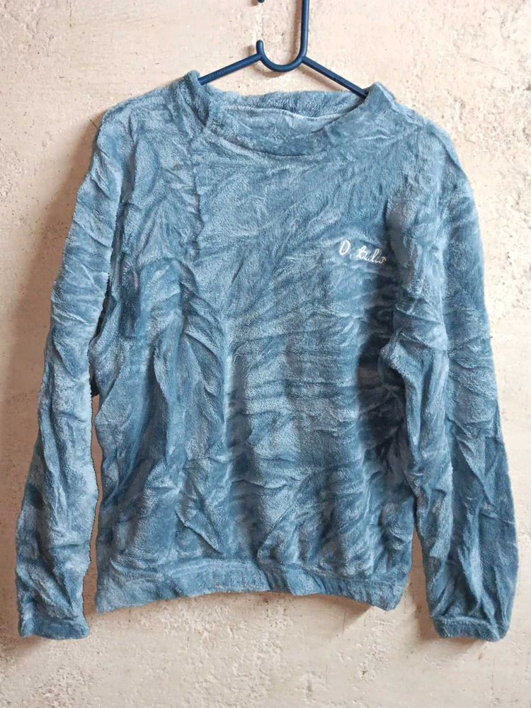Trendy Women's Fleece Night Suit Upper Pullover