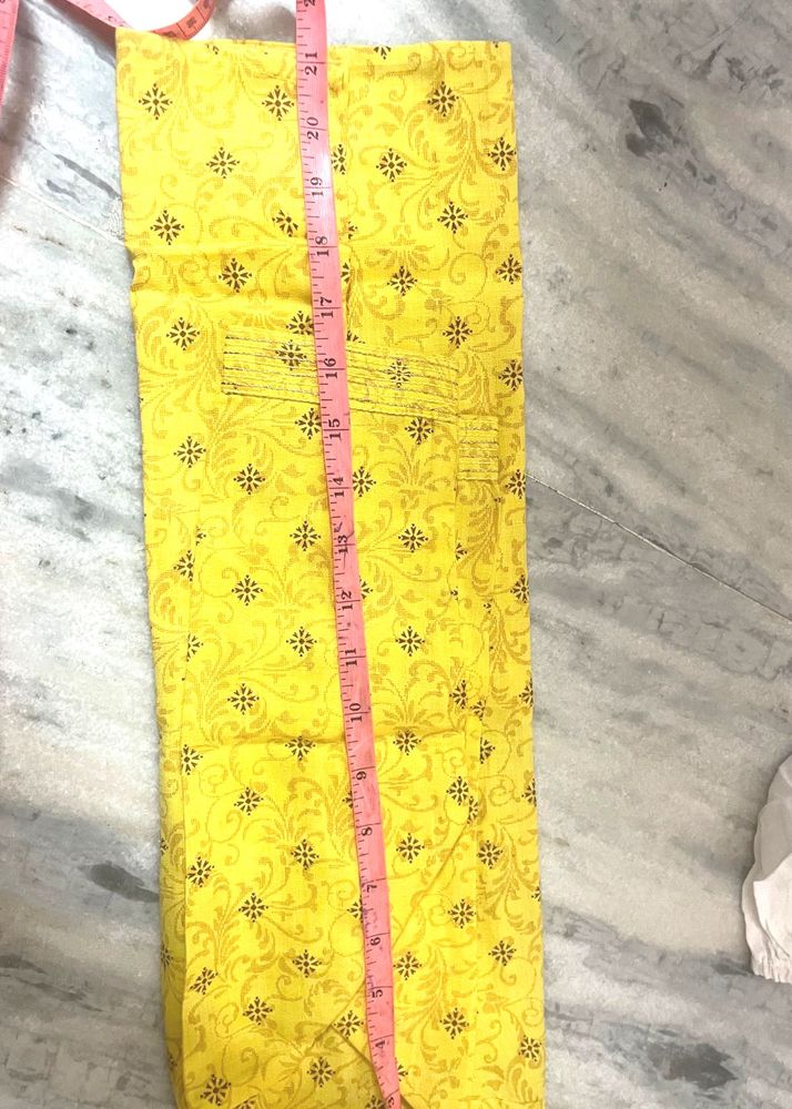 Bright Yellow Printed Palazzo Pants
