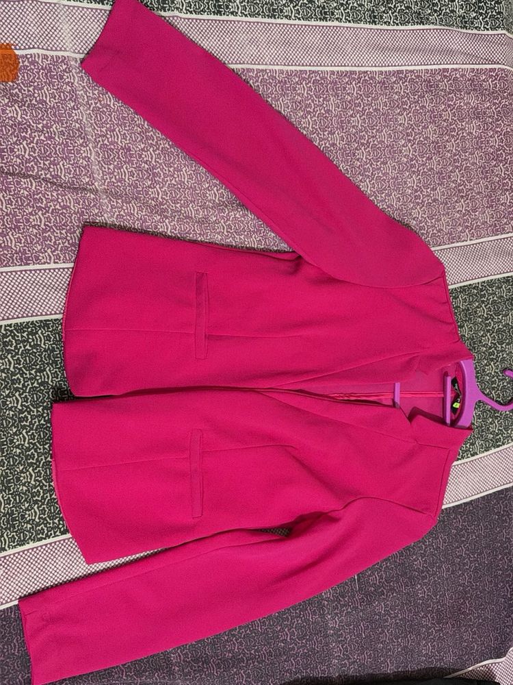 Vibrant Pink Blazer Jacket