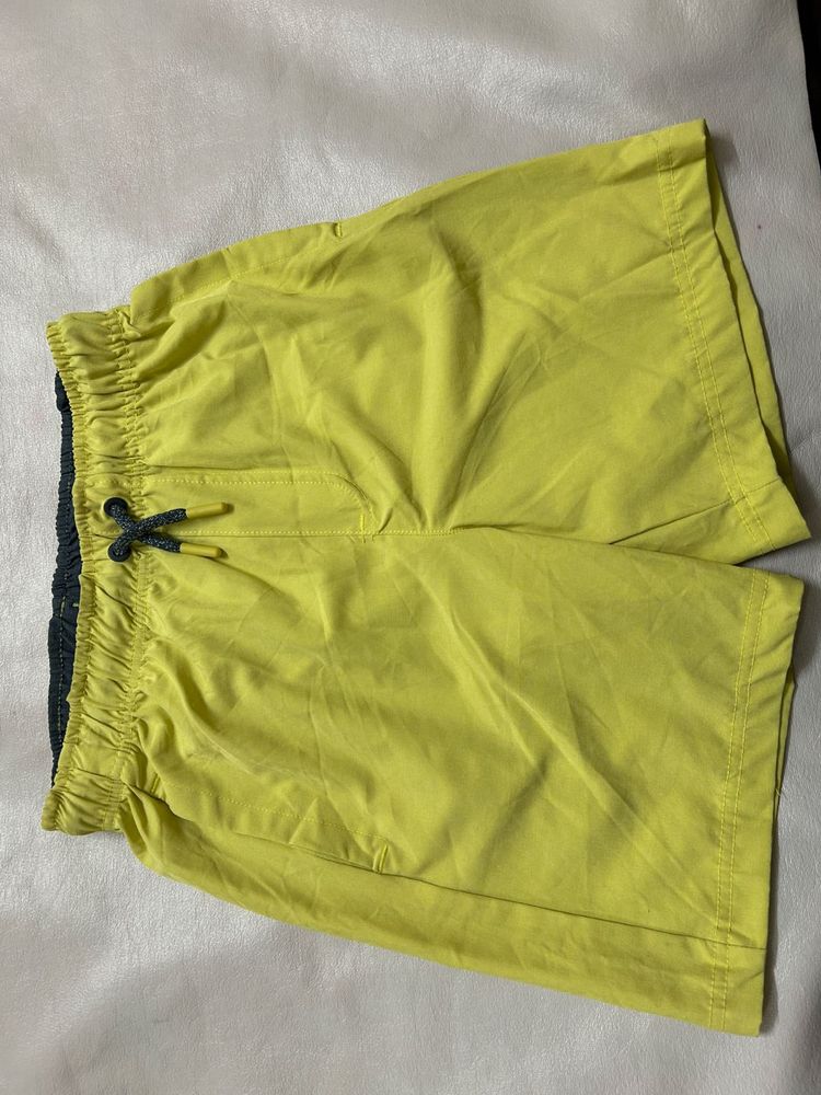 Boys' Neon Yellow Pull-On Shorts