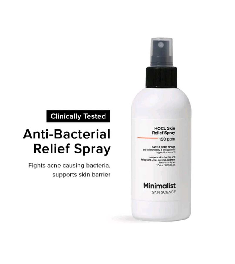 Minimalist Anti-Bacterial Relief Spray