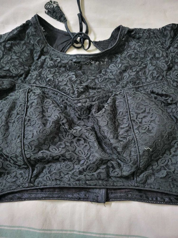 Elegant Black Lace Blouse