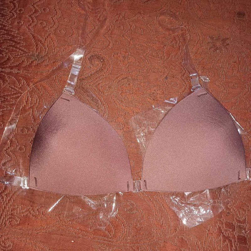 Brown Stick On Bra