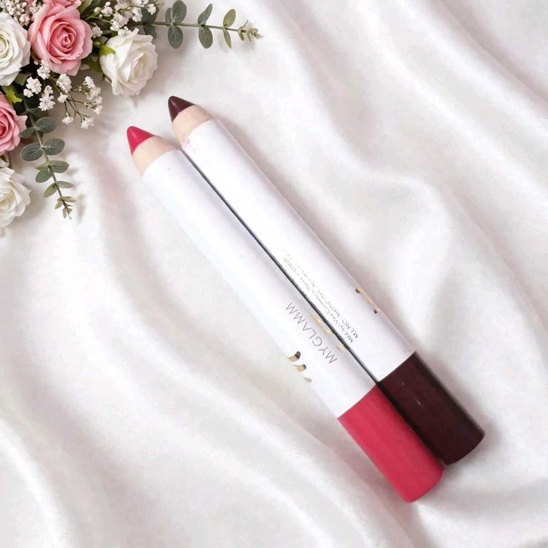 MYGLAMM Lip Crayons - Set of 2