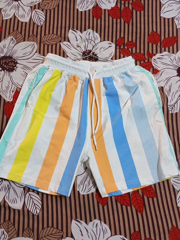 Colorful Striped Lounge Shorts