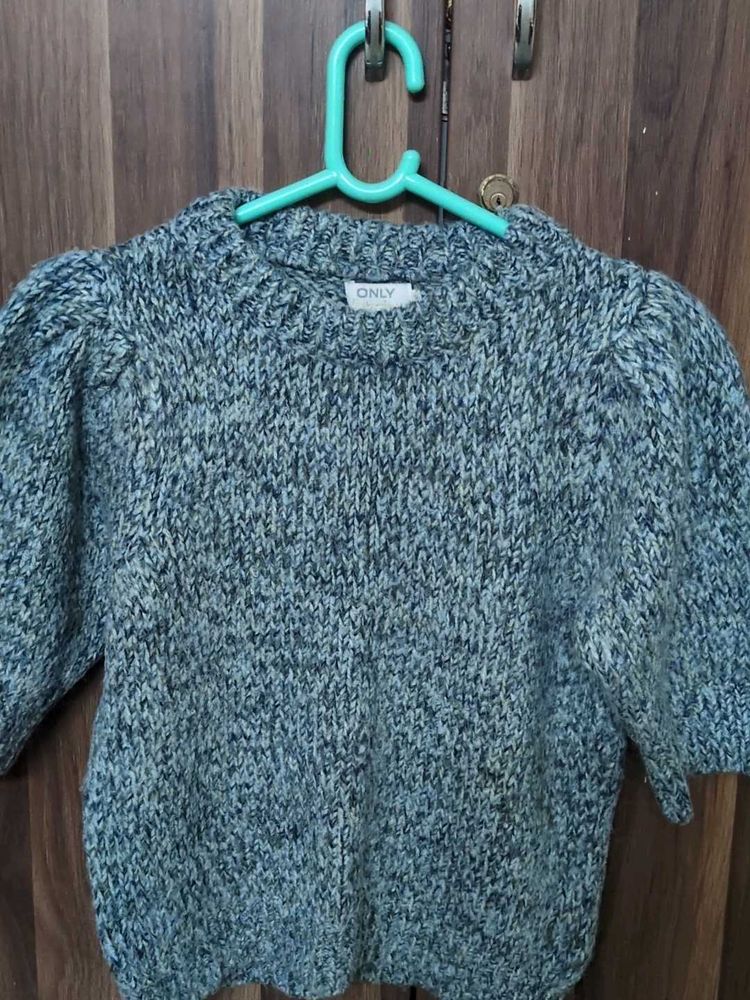 Chunky Knit Puff Sleeve Sweater