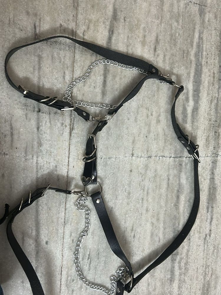 Gothic Harness belt with Chains