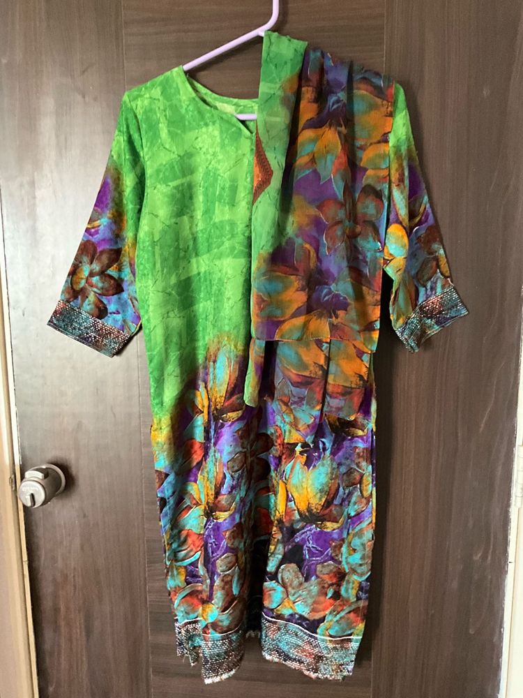 New Green Floral Dress 💚