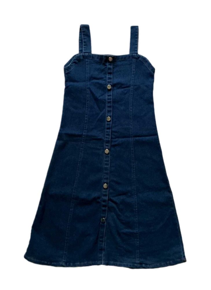 Denim Sleeveless A-Line Dress