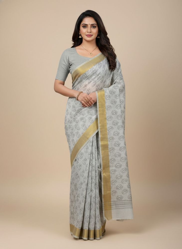 Elegant Saree with stiched blouse xxl