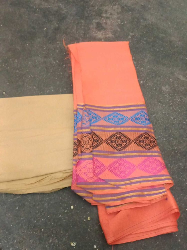 Beautiful Orange chudithar material