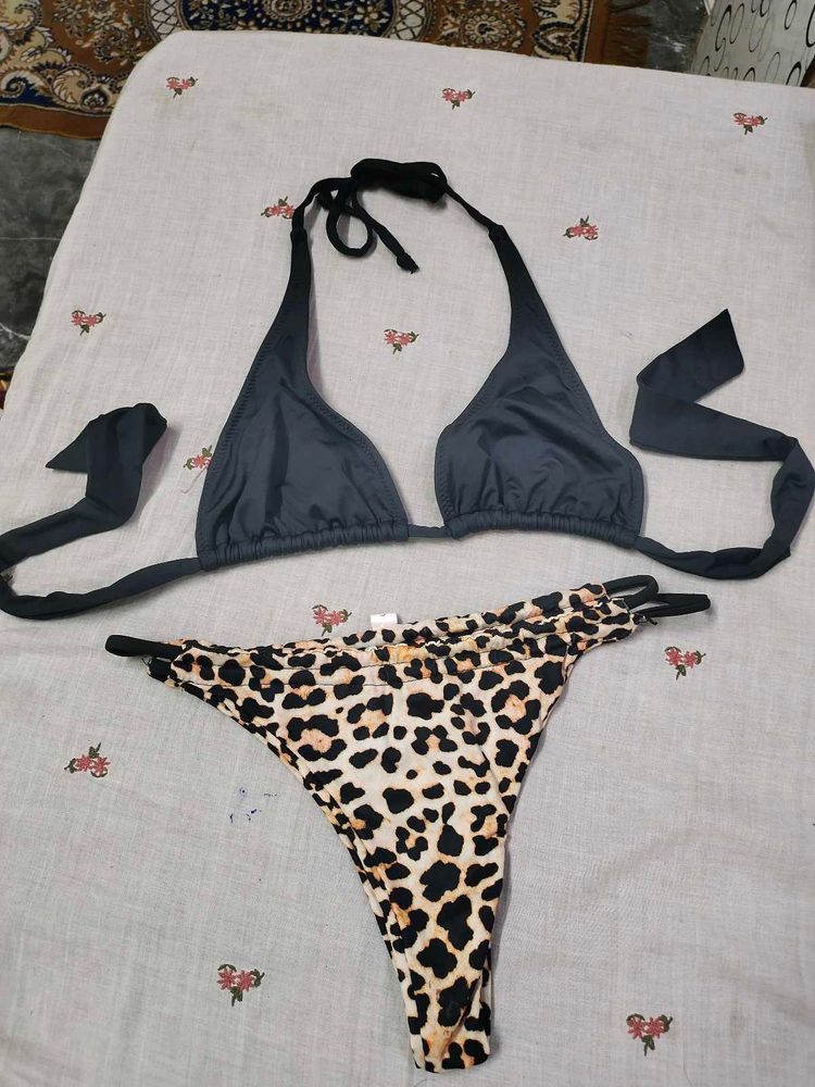 Leopard Print Bikini Set