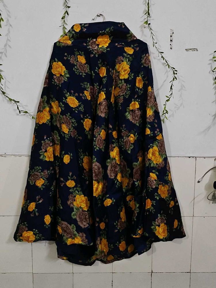 Floral Print Women's Ethnic Skirt