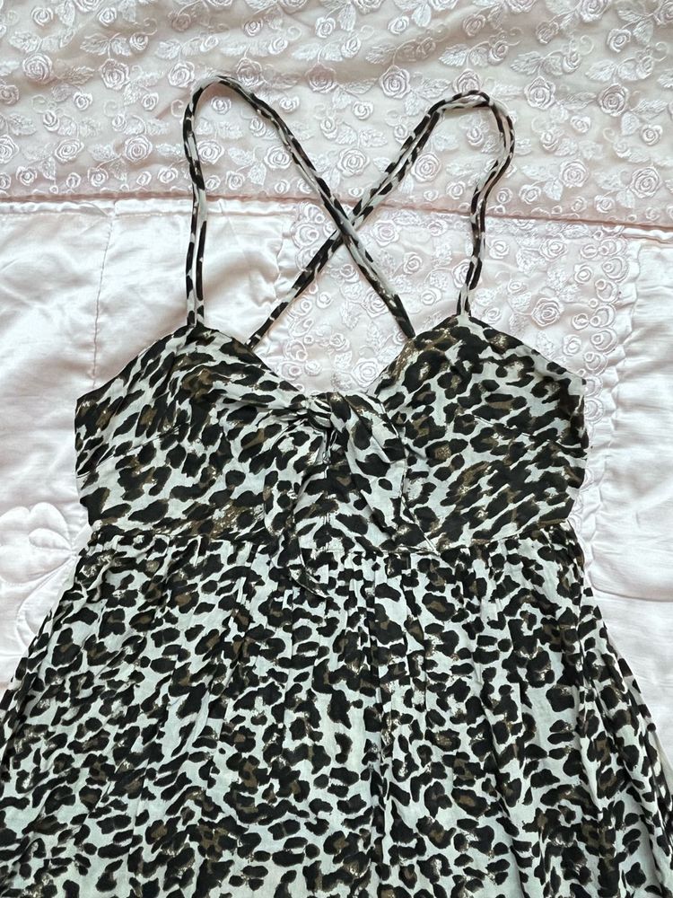 Leopard Print Summer Dress