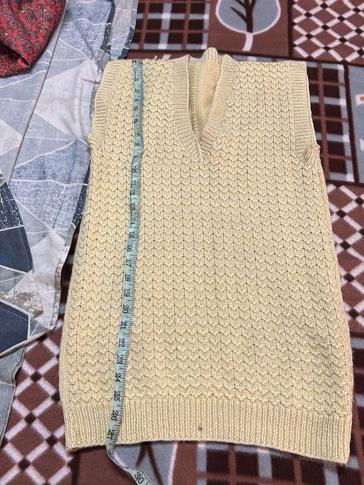 Vintage Knit Sleeveless Sweater Vest