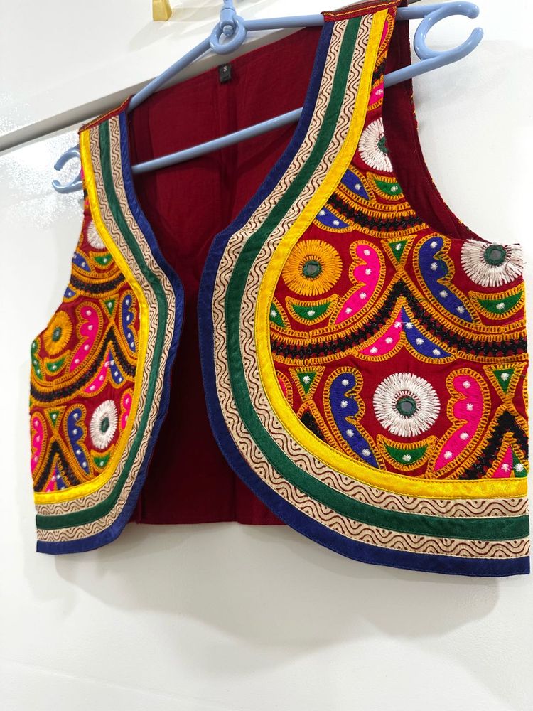 Embroidered Ethnic Waistcoat