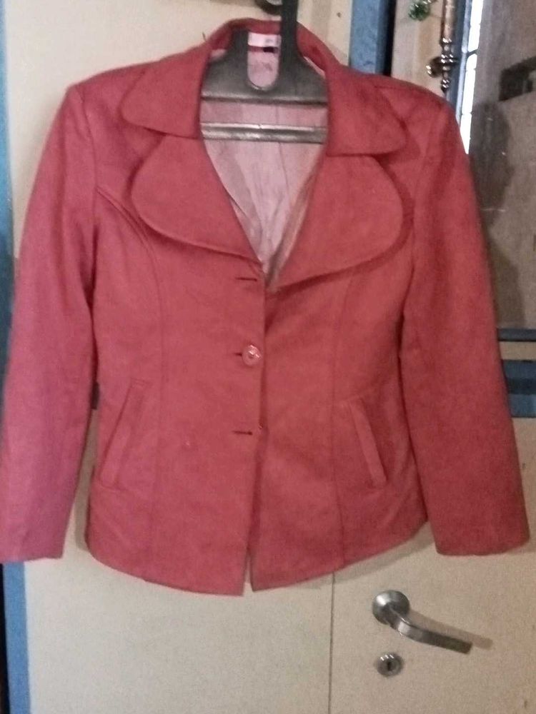 Chic Coral Pink Blazer