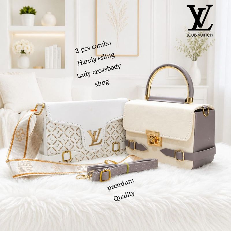 Premium 2 Pcs Handbag &amp; Crossbody Combo