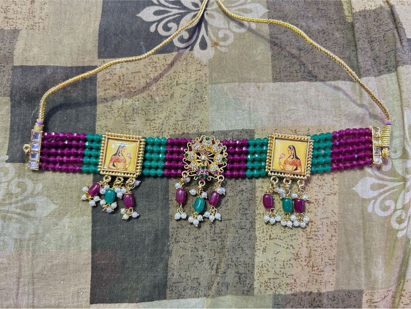 Vibrant Beaded Choker Necklace