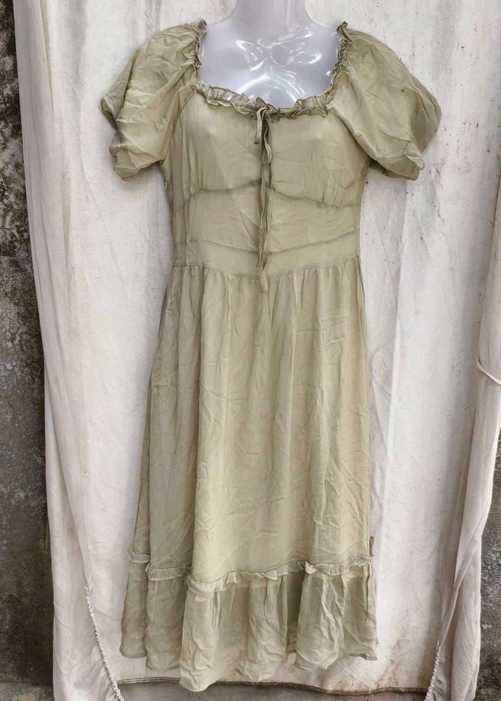 29238. Bohemian Chic Square Neck Dress