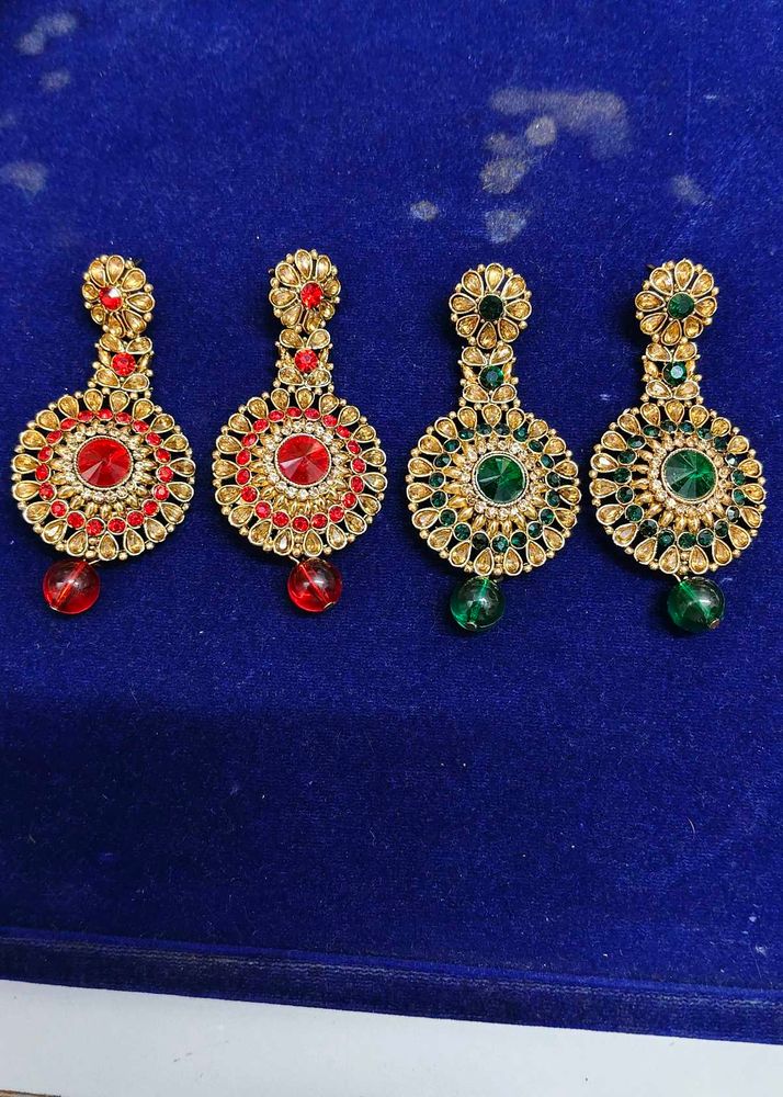 Elegant Gold Tone Dangle Earrings
