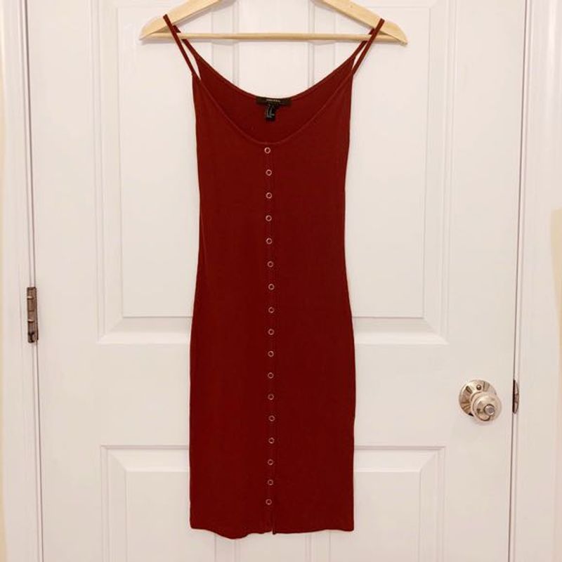 ❤️Burgundy Button Up Dress❤️
