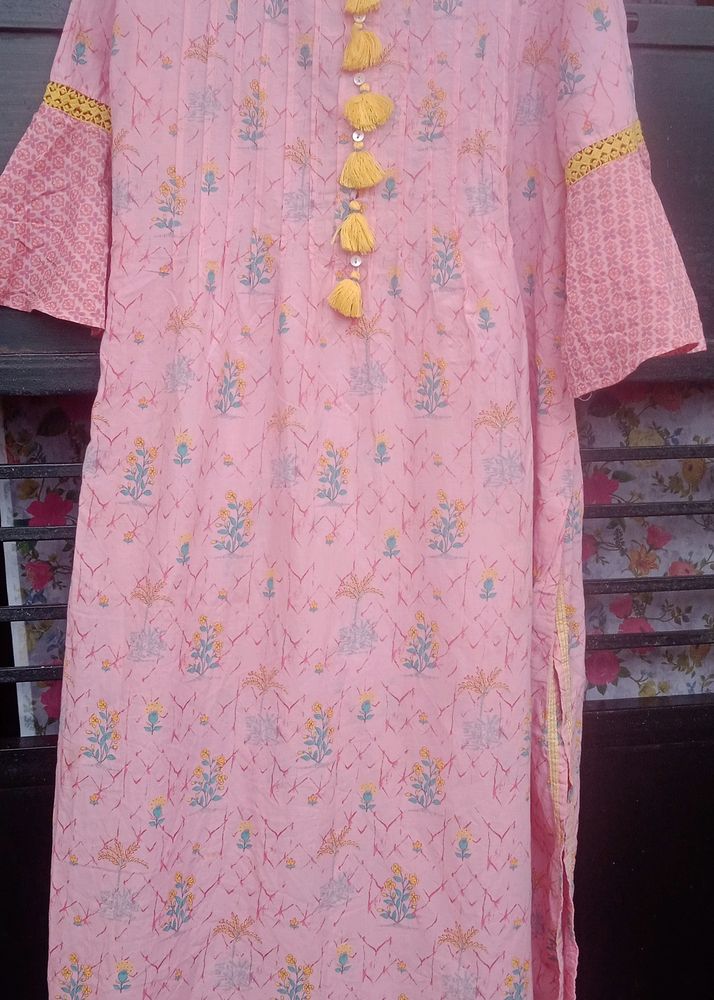 Pink Biba Kurta Pant Set.... 🌹❤