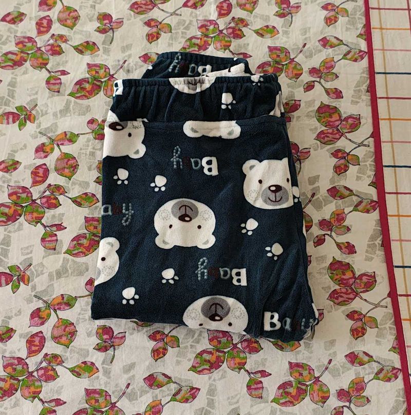 Blue Warm Legging For 5-6 Year Girl