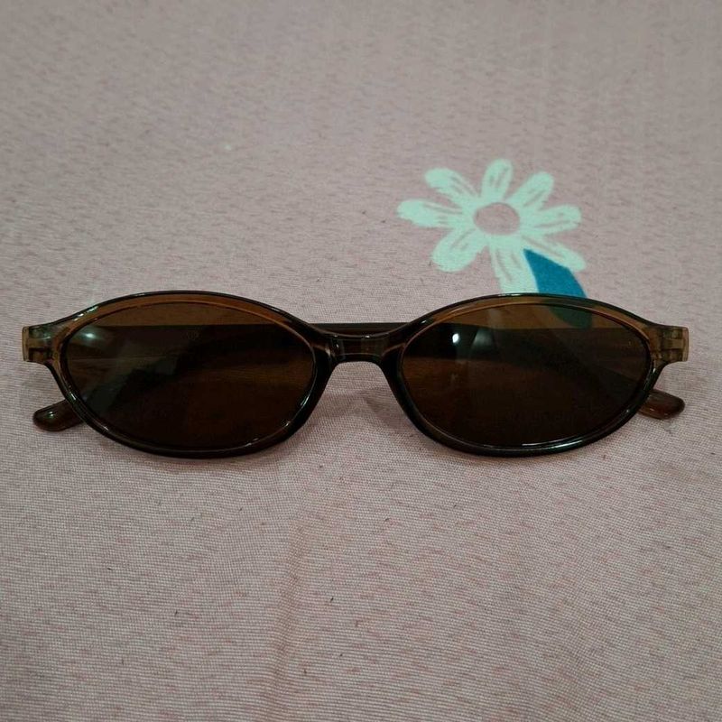 Classic Brown Oval Sunglasses
