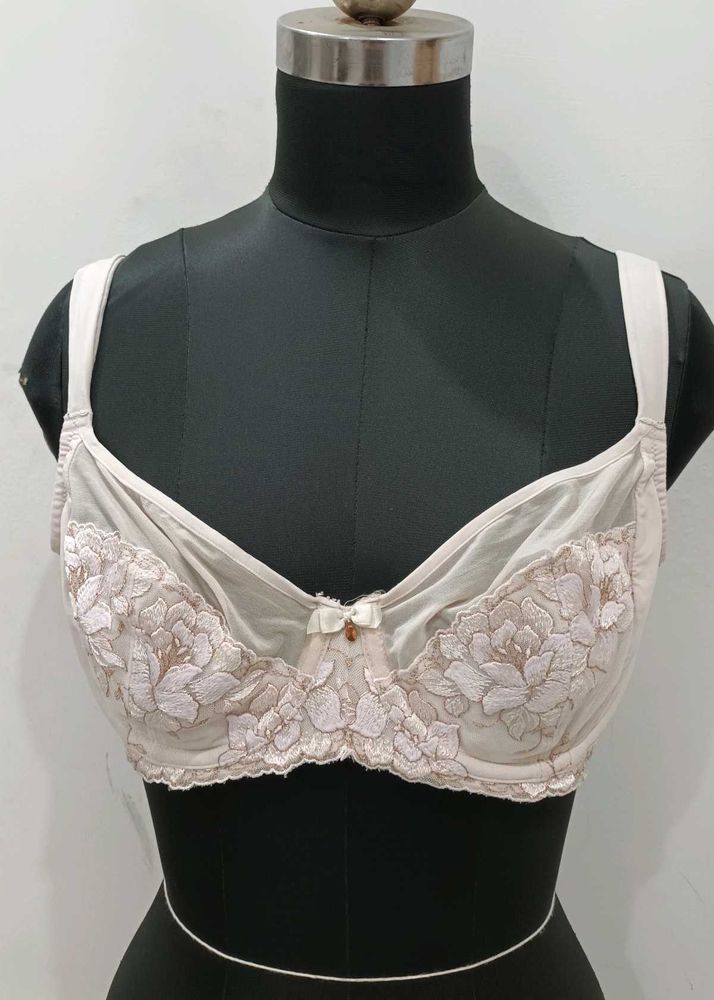 Elegant Lace Trimmed Bra 36DD