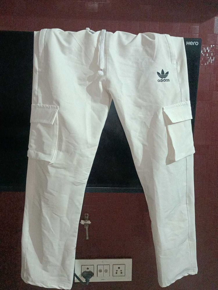 Adidas Cargo Pants - Cream